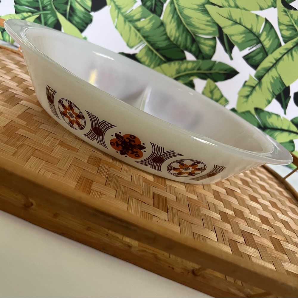 Rare Glasbake divided casserole dish